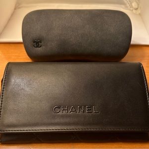 CHANEL QUILTED LEATHER SUNGLASSES CASE